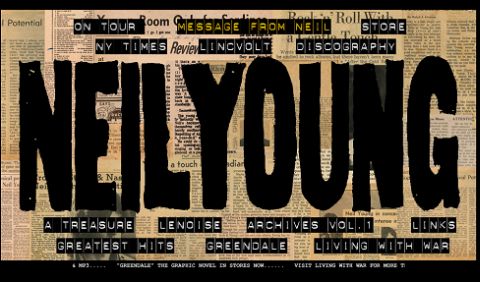 Neil Young's official homepage has a new look