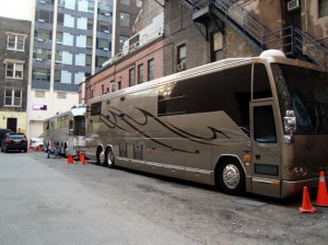 Neil Young tour bus in Toronto